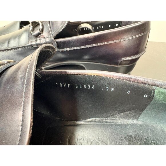 Salvatore Ferragamo Black Mens Loafers Dress Shoes 8 D - Picture 7 of 7